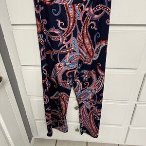 Morgan Taylor Multicolor Floral Print Top in Navy, Pink, Blue